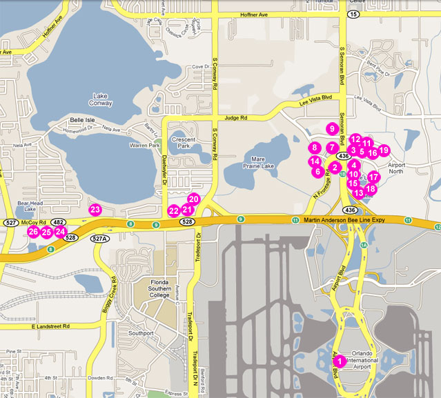 Airport Hotel Locations